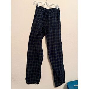 Hammacher Magee Gentleman Irish Flannel Lounge Pajama Men Pant green plaid, size